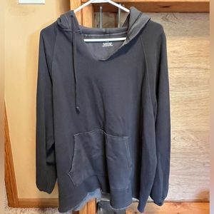 Arie rough edge hem hoodie
